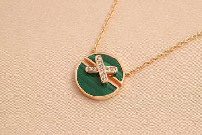 [Clara Jewels]JEUX DE ROSE GOLD DIAMOND NECKLACE