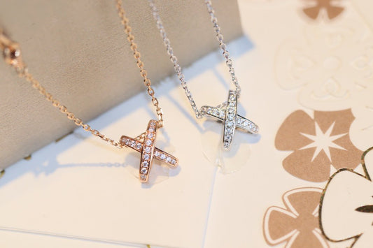 [Clara Jewels]JEUX DE DIAMOND NECKLACE