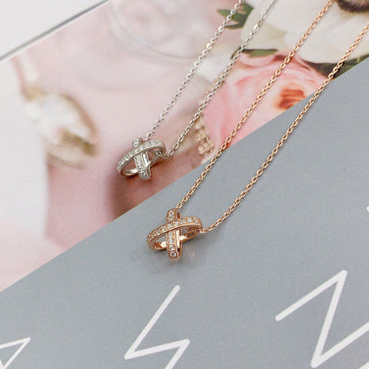 [Clara Jewels]JEUX DE DIAMOND NECKLACE
