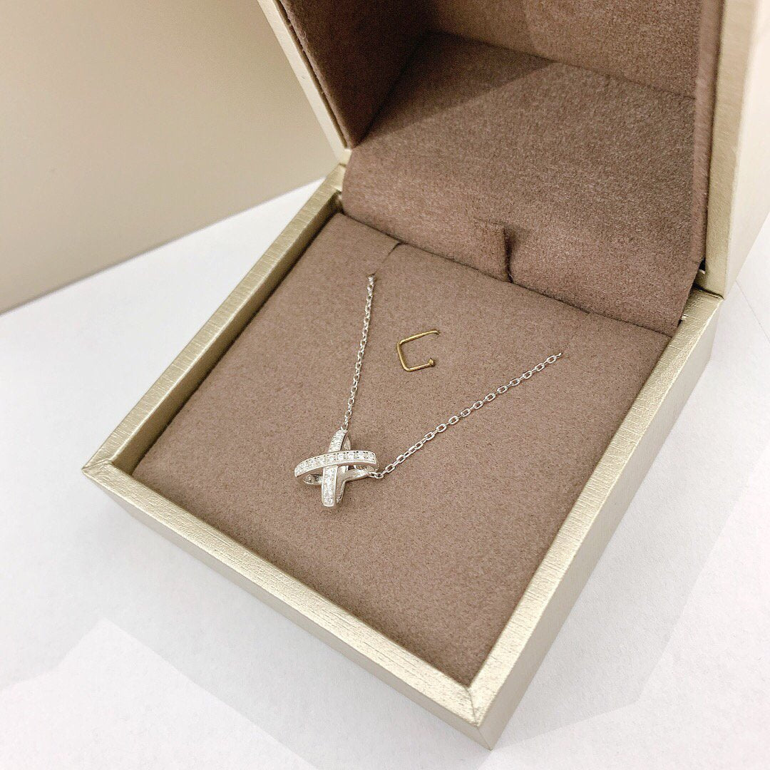 [Clara Jewels]JEUX DE DIAMOND NECKLACE