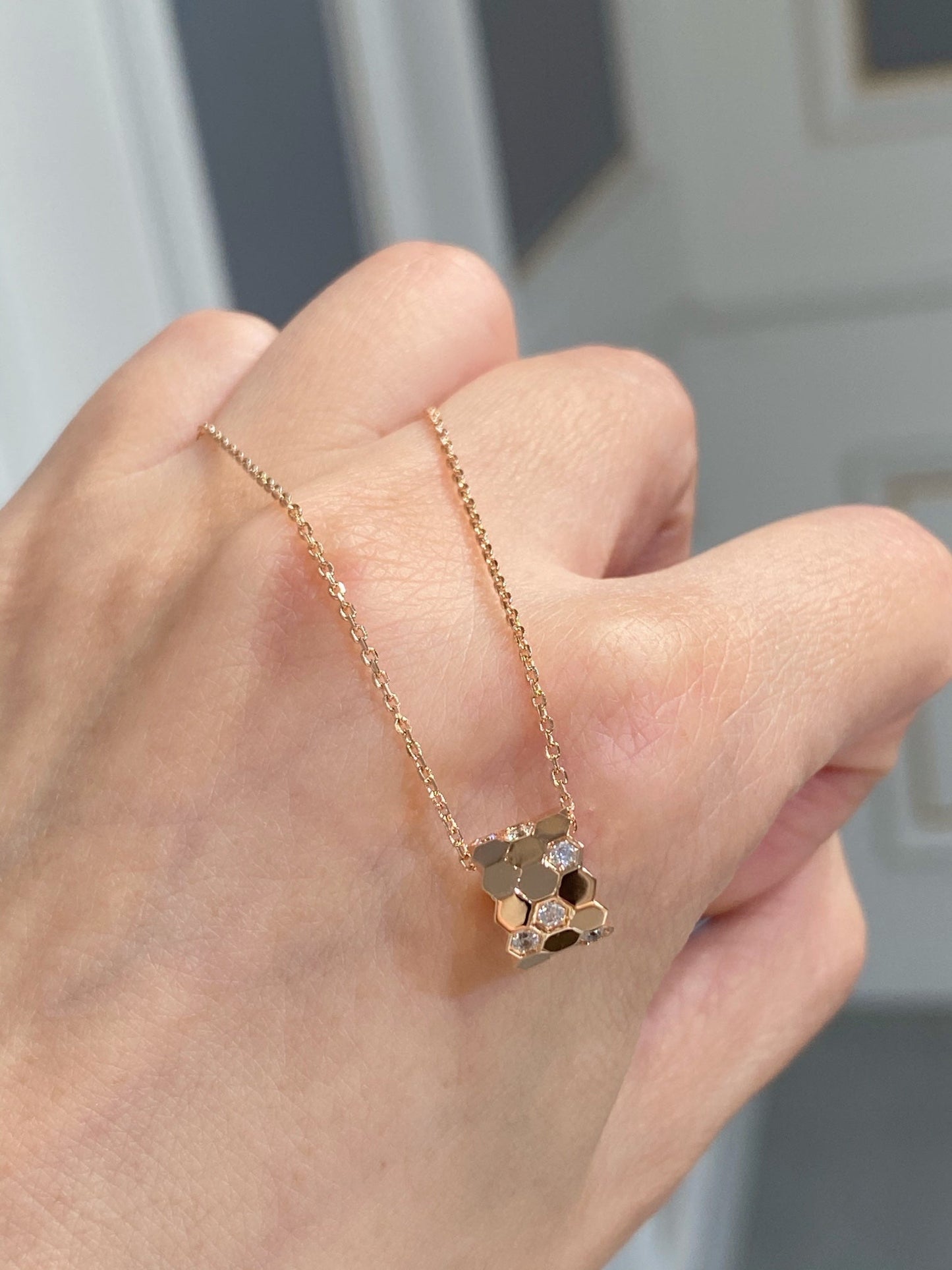 [Clara Jewels]BEE LOVE DIAMOND NECKLACE