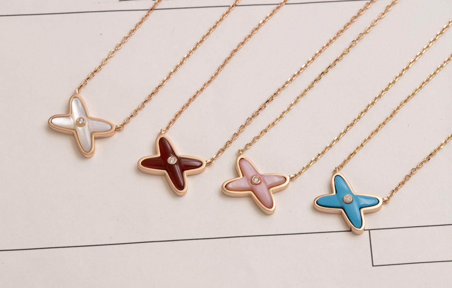 [Clara Jewels]JEUX DE NECKLACE 1 DIAMOND