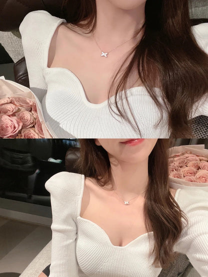 [Clara Jewels]JEUX DE NECKLACE 1 DIAMOND