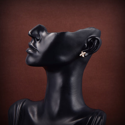 [Clara Jewels]JEUX DE GOLD DIAMOND EARRINGS