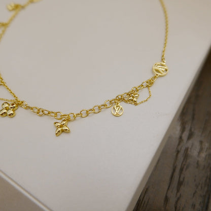 [Clara Jewels]BLOOMING SUPPLE NECKLACE BRASS
