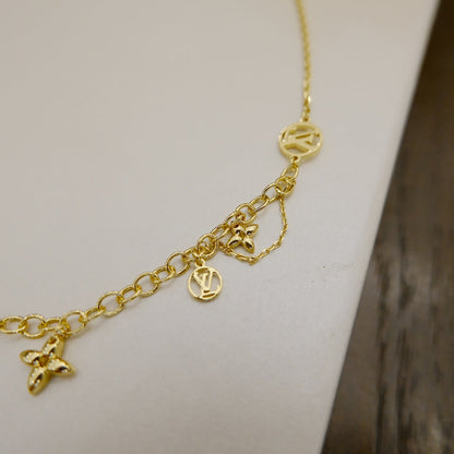 [Clara Jewels]BLOOMING SUPPLE NECKLACE BRASS