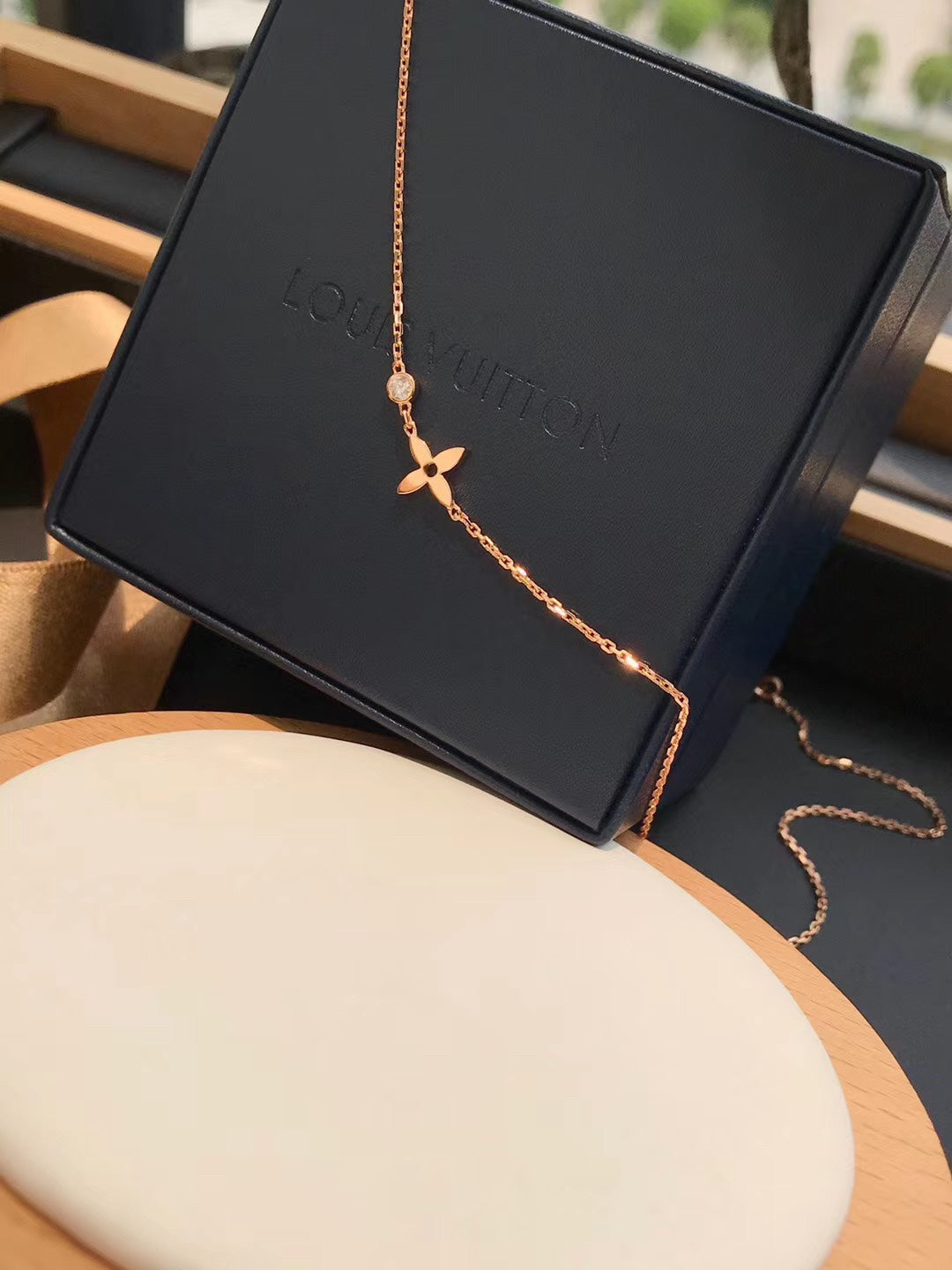 [Clara Jewels]BLOSSOM PENDANT PINK GOLD AND DIAMOND