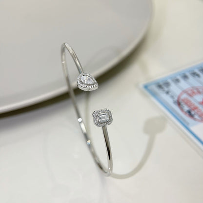 [Clara Jewely]JONC FLEX MY TWIN TOI & MOI SILVER DIAMOND BRACELET