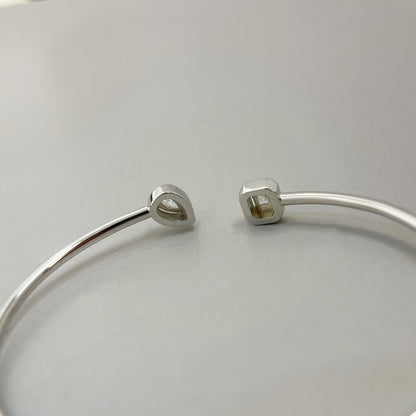 [Clara Jewely]JONC FLEX MY TWIN TOI & MOI SILVER DIAMOND BRACELET