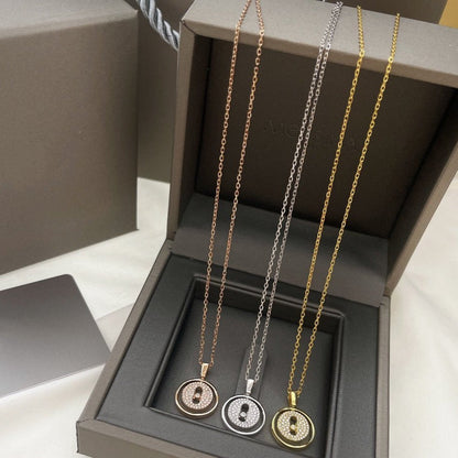 [Clara Jewely]LUCKY MOVER PM PAVED NECKLACE