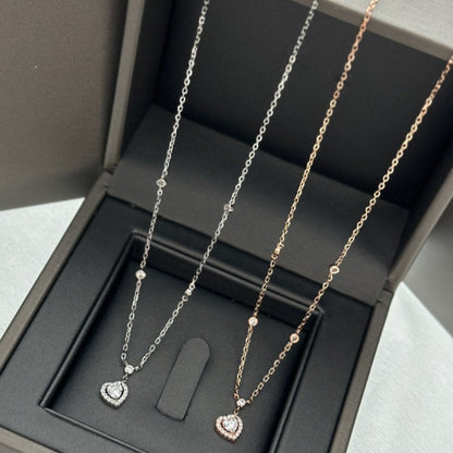 [Clara Jewely]JOY HEART DIAMOND NECKLACE