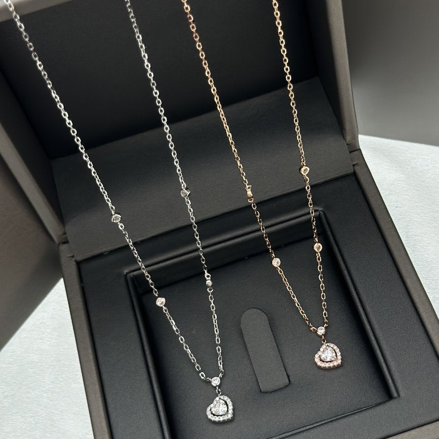 [Clara Jewely]JOY HEART DIAMOND NECKLACE