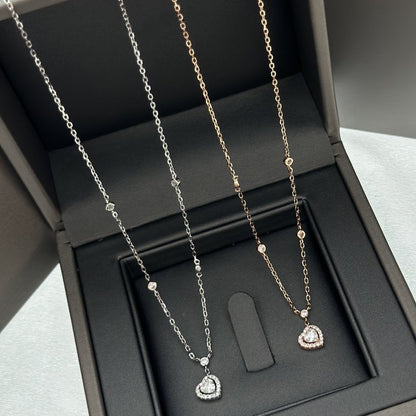[Clara Jewely]JOY HEART DIAMOND NECKLACE