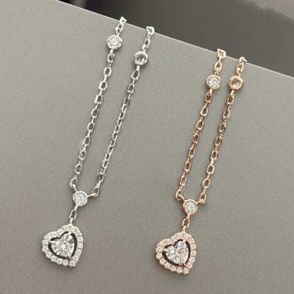 [Clara Jewely]JOY HEART DIAMOND NECKLACE
