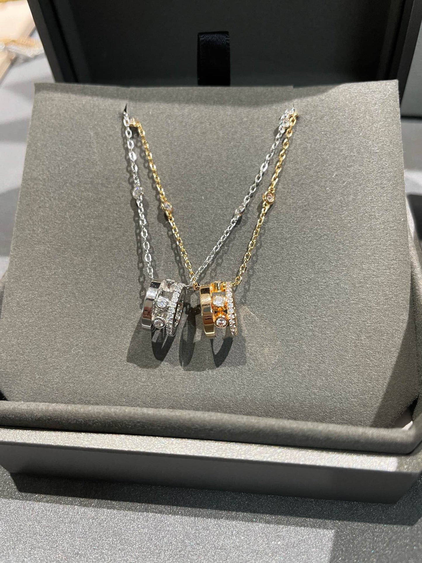 [Clara Jewely]CHAIN MOVE ROMANE PEDAND NECKLACE