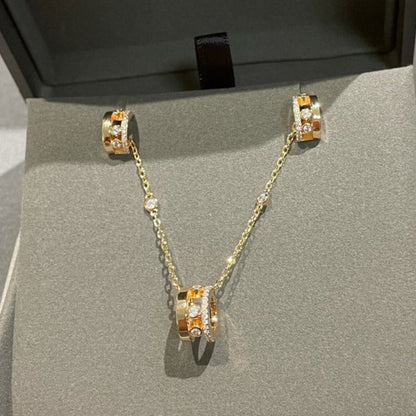 [Clara Jewely]CHAIN MOVE ROMANE PEDAND NECKLACE