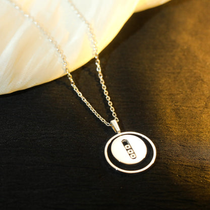 [Clara Jewely]LUCKY MOVE MM SILVER DIAMOND NECKLACE