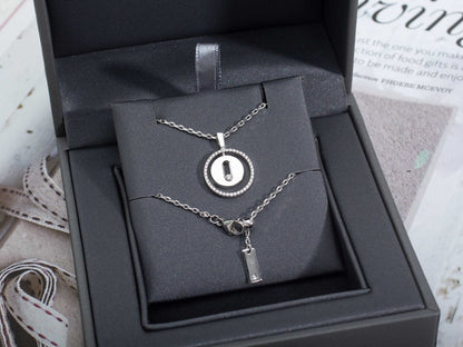 [Clara Jewely]LUCKY MOVE PM NECKLACE SILVER DIAMOND