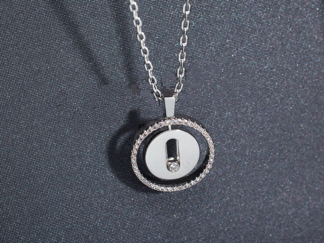 [Clara Jewely]LUCKY MOVE PM NECKLACE SILVER DIAMOND