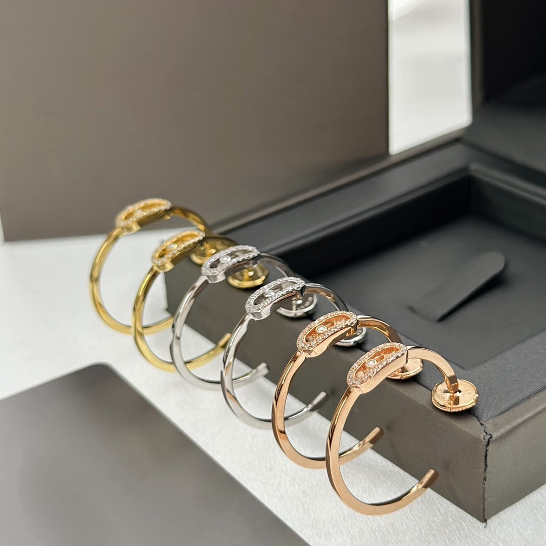 [Clara Jewely]CREOLES MOVE UNO PM DIAMOND EARRINGS