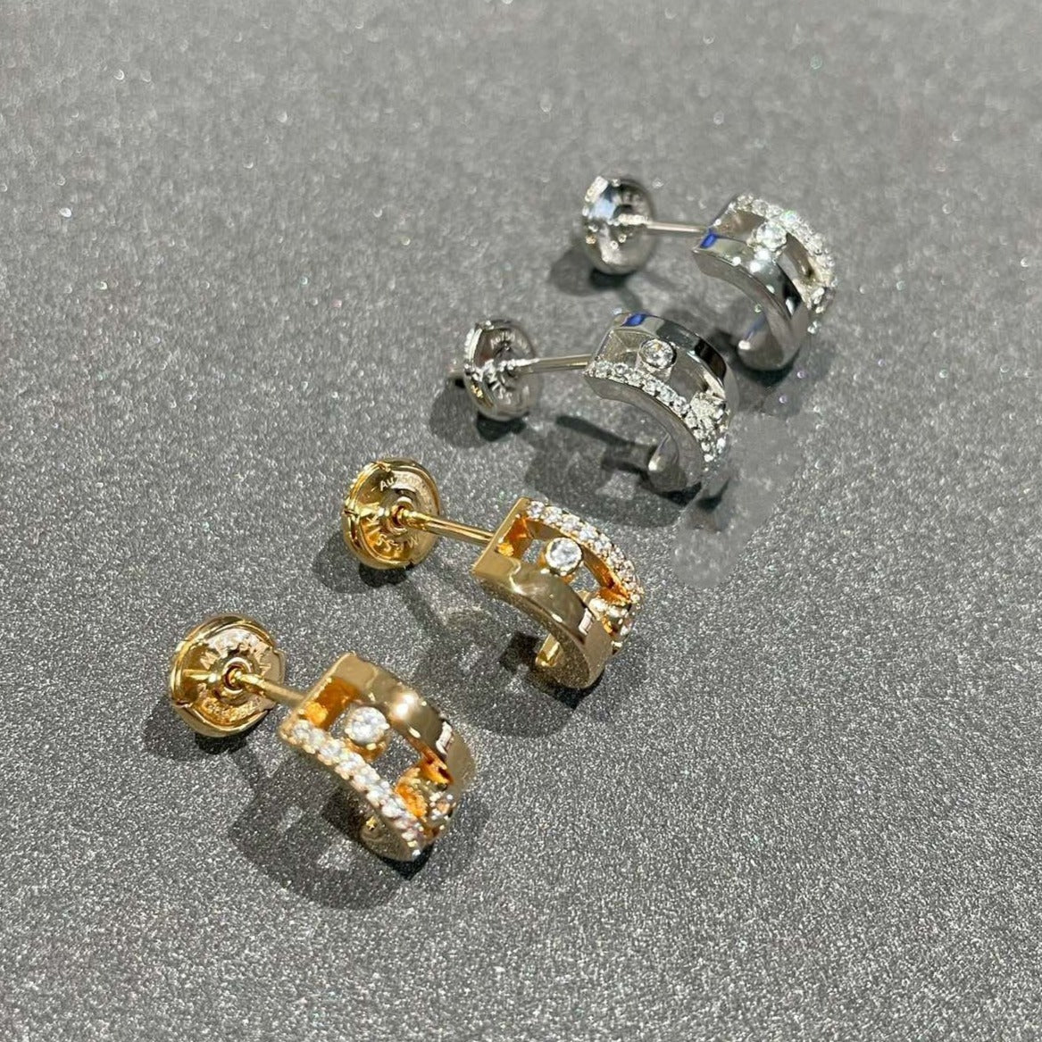 [Clara Jewely]MOVE ROMANE EARRINGS DIAMOND