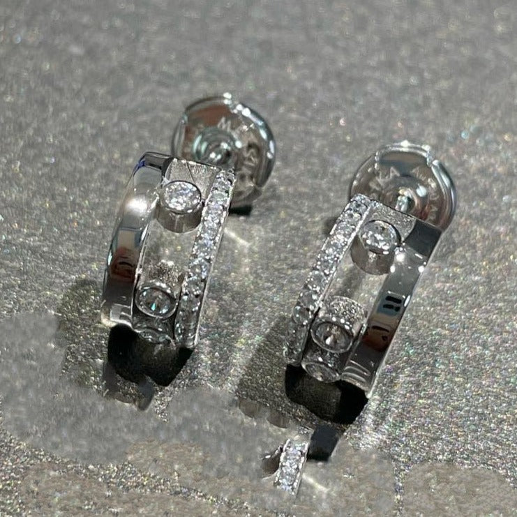 [Clara Jewely]MOVE ROMANE EARRINGS DIAMOND