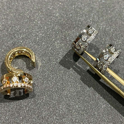 [Clara Jewely]MOVE ROMANE EARRINGS DIAMOND