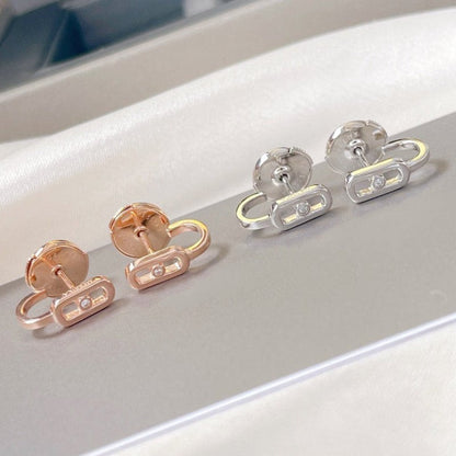 [Clara Jewely]CREOLES MOVE UNO MINI 1 DIAMOND EARRINGS