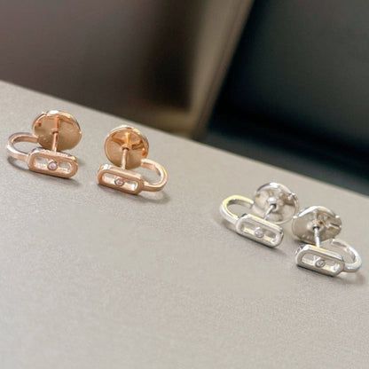 [Clara Jewely]CREOLES MOVE UNO MINI 1 DIAMOND EARRINGS
