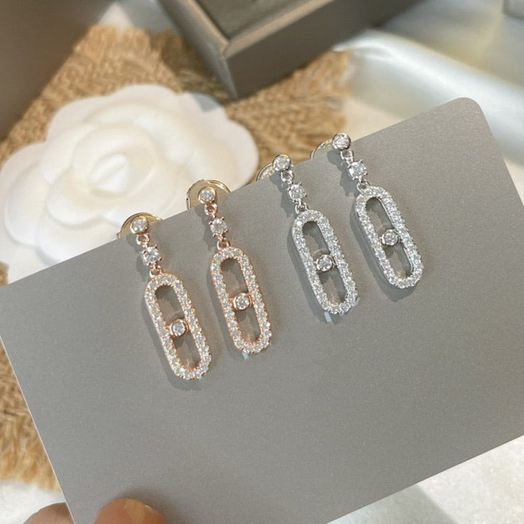 [Clara Jewely]DORMEUSES MOVE UNO DIAMOND EARRINGS