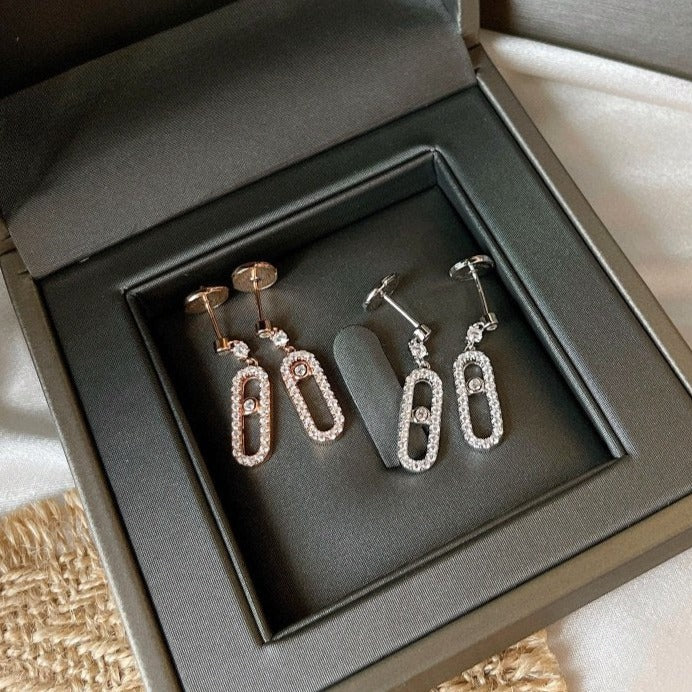 [Clara Jewely]DORMEUSES MOVE UNO DIAMOND EARRINGS
