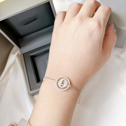 [Clara Jewely]LUCKY MOVE PAVED DIAMOND BRACELET