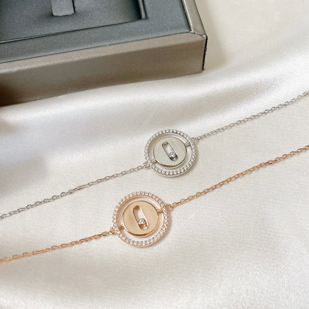 [Clara Jewely]LUCKY MOVE PAVED DIAMOND BRACELET