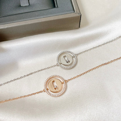 [Clara Jewely]LUCKY MOVE PAVED DIAMOND BRACELET
