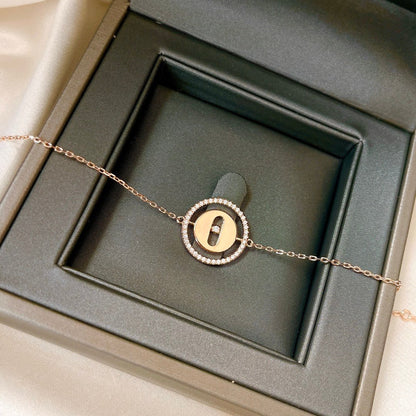 [Clara Jewely]LUCKY MOVE PAVED DIAMOND BRACELET