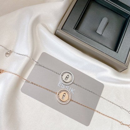 [Clara Jewely]LUCKY MOVE PAVED DIAMOND BRACELET