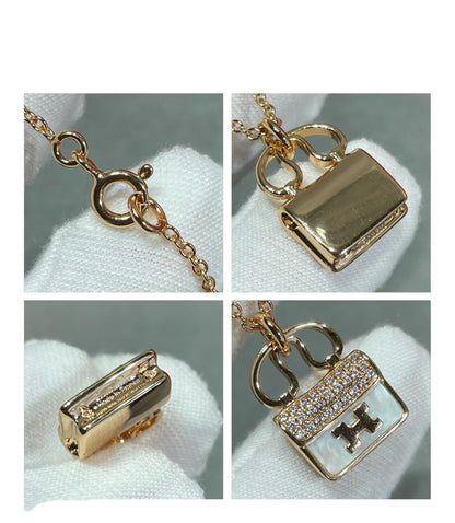 [Clara Jewels]H CIRCE MOISSANITE PENDANT NECKLACE GOLD