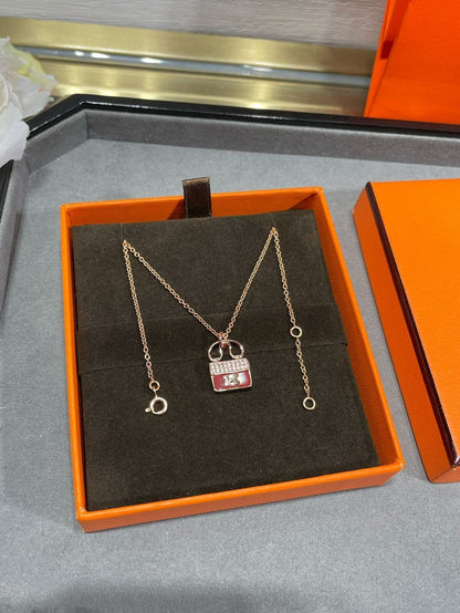 [Clara Jewels]H CIRCE MOISSANITE PENDANT NECKLACE GOLD