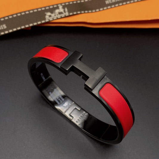 [Clara Jewels]CLIC HM SO BLACK RED BRACELET