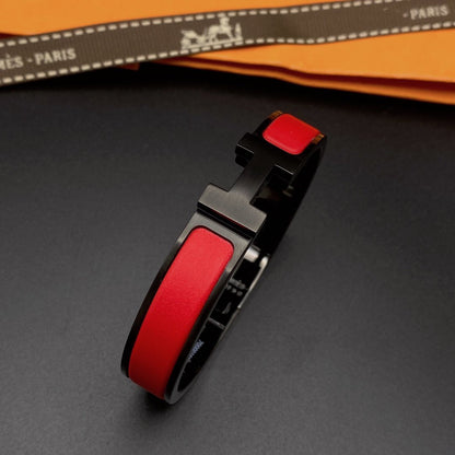 [Clara Jewels]CLIC HM SO BLACK RED BRACELET