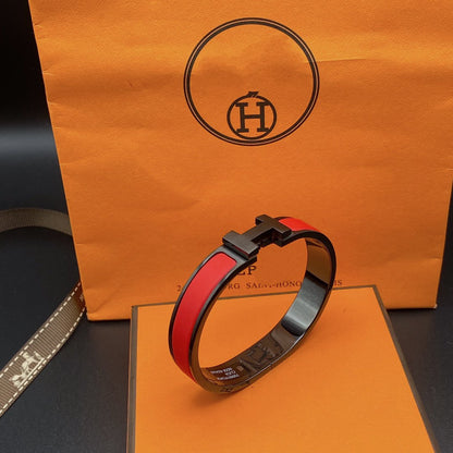 [Clara Jewels]CLIC HM SO BLACK RED BRACELET