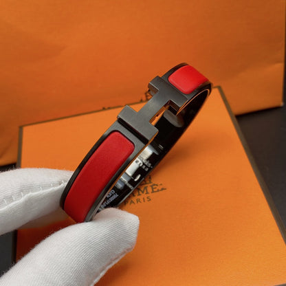 [Clara Jewels]CLIC HM SO BLACK RED BRACELET