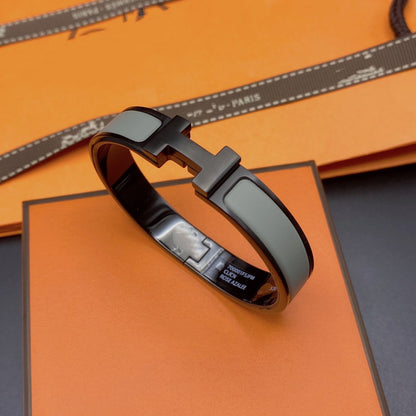 [Clara Jewels]CLIC HM SO BLACK GREY BRACELET