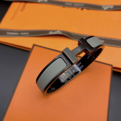 [Clara Jewels]CLIC HM SO BLACK GREY BRACELET