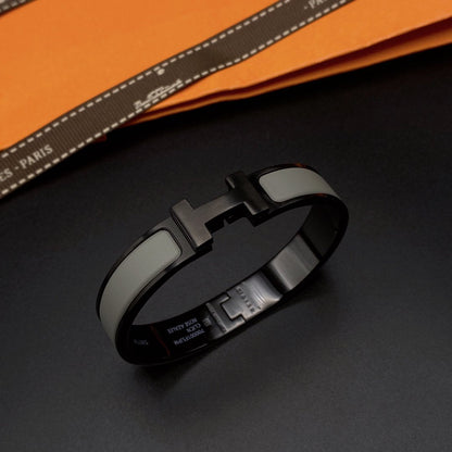 [Clara Jewels]CLIC HM SO BLACK GREY BRACELET