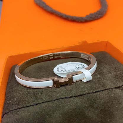 [Clara Jewels]CLASSIC HM CLIC WHITE 8MM ENAMEL BRACELET