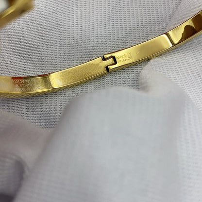 [Clara Jewels]CLASSIC HM CLIC WHITE 8MM ENAMEL BRACELET
