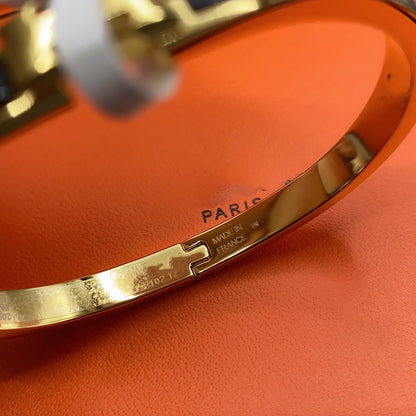 [Clara Jewels]CLASSIC HM CLIC BLACK 8MM ENAMEL BRACELET