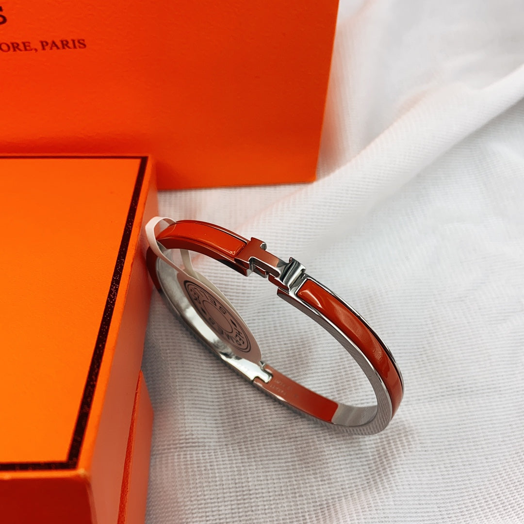 [Clara Jewels]CLASSIC HM CLIC RED 8MM ENAMEL BRACELET