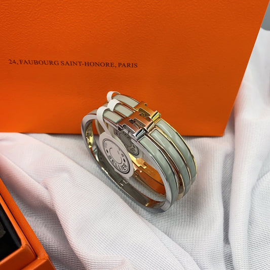 [Clara Jewels]CLASSIC HM CLIC GREEN 8MM ENAMEL BRACELET